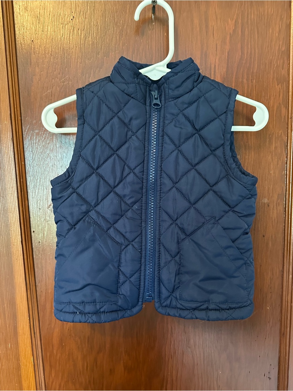 Old Navy Quilted Navy Kids Sleeveless Puffer Vest